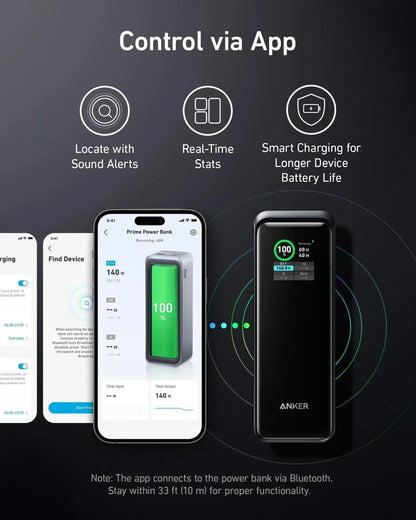 Anker Prime 27,650mAh Power Bank 250W 3-IN-1 Fast Charging