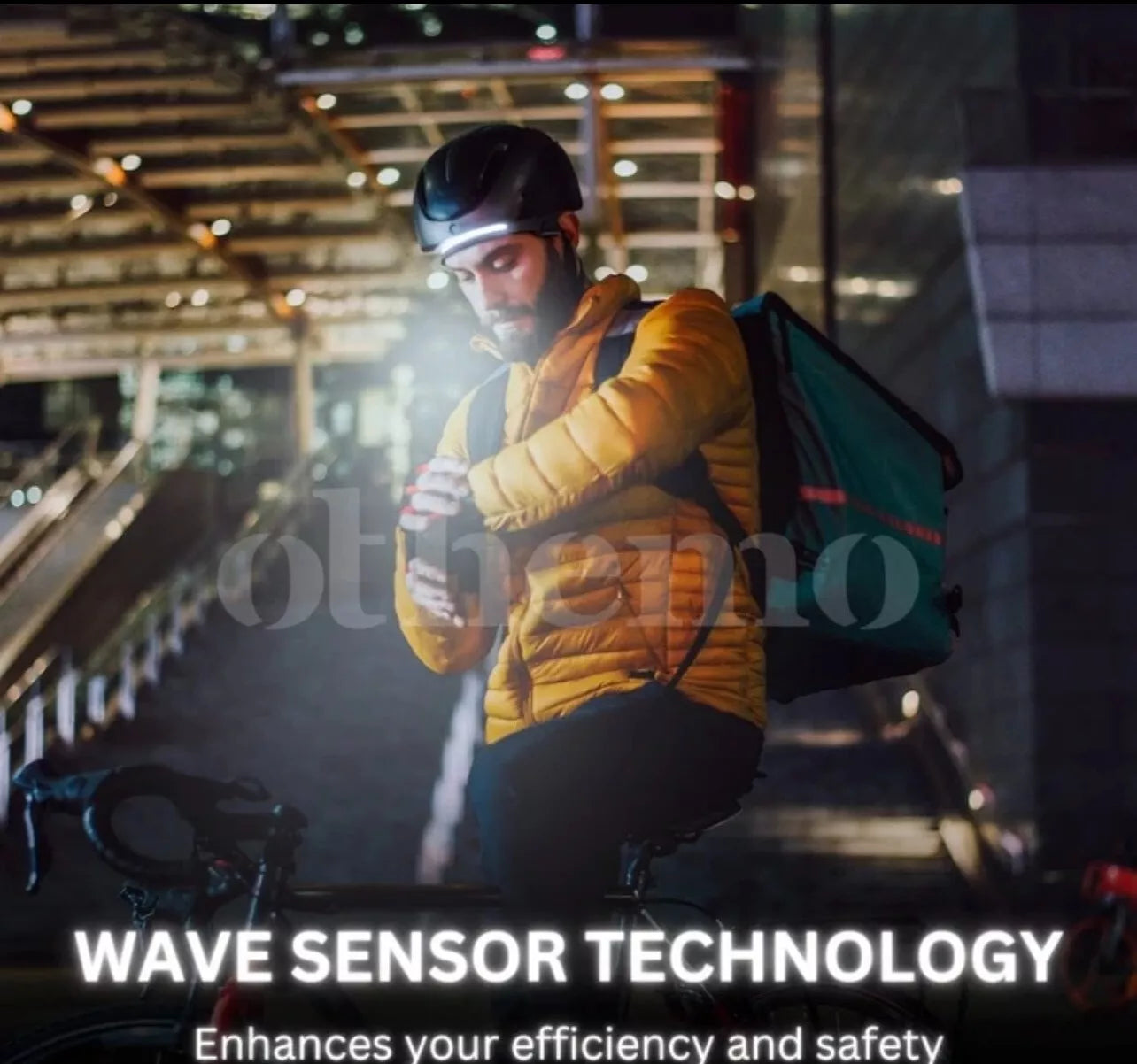 Othemo 230°  LED Headlamp With Motion Sensor | Rechargeable Wide Beam Torch