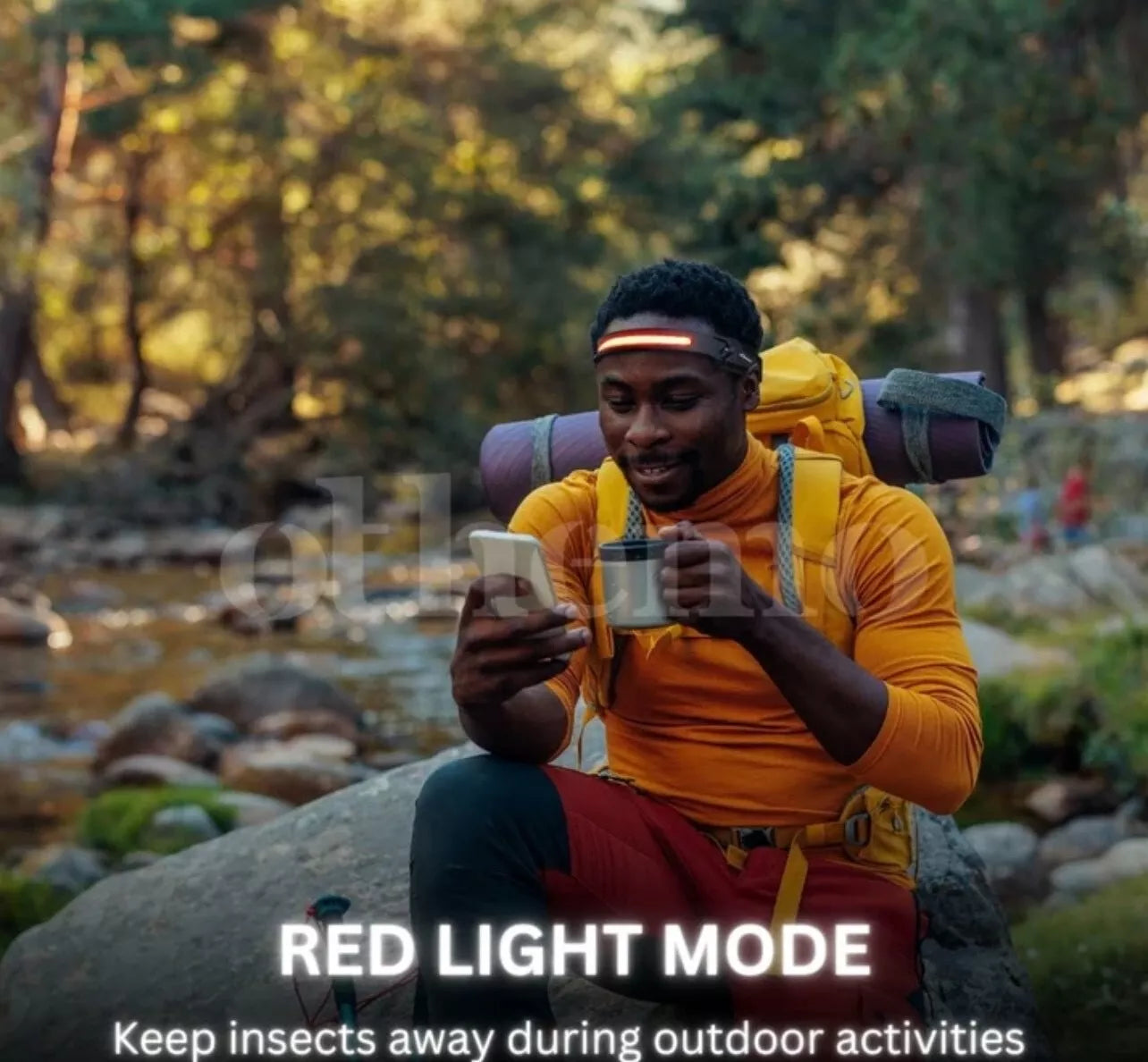 Othemo 230°  LED Headlamp With Motion Sensor | Rechargeable Wide Beam Torch